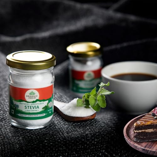 ORGANIC INDIA Stevia Powder || Natural Sweetener || Sugar Free || 75 gm - Image 3