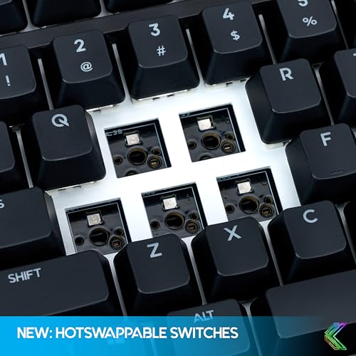 Image of KINESIS Freestyle Edge RGB Plus Split Mechanical Keyboard | Hotswap Linear Switches | RGB | Ergonomic | Detachable Palm Support | Fully Programmable | Mac Keycaps Included | Lift Kit Included