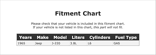 Miniatura 2 de Fan and Generator Accessory Drive Belt Compatible With Jeep J-220 3.8L L6 GAS 1965 PC-310291