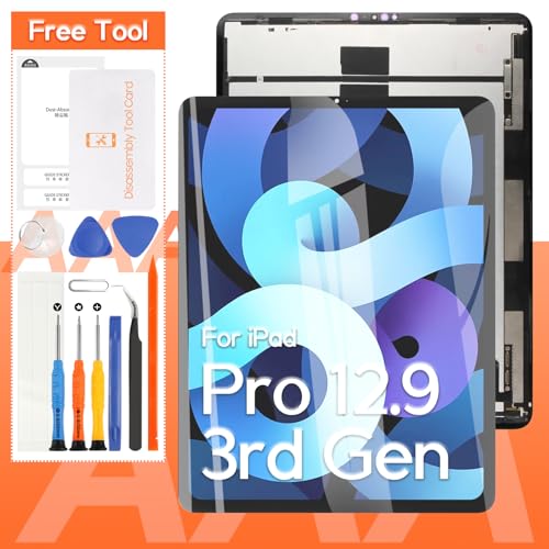 For iPad Pro 12.9 3rd Gen LCD Screen replacement,for iPad Pro 12.9 4th Gen LCD Display A2014 A1895 A1876 A1983 A2069 A2232 A2233 A2229 LCD Screen Digitizer Full Assembly(Black)