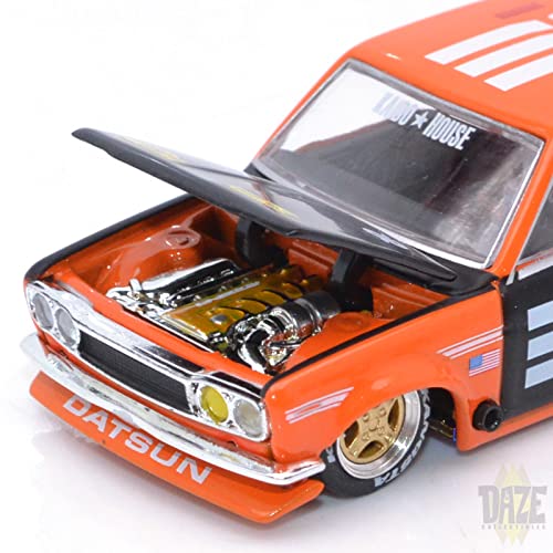 街道はうす 1971 ダットサン510　プロストリート　ブラックリミテッド MINI GT x 街道はうす 1/64 ダットサン 510 プロストリート 紫