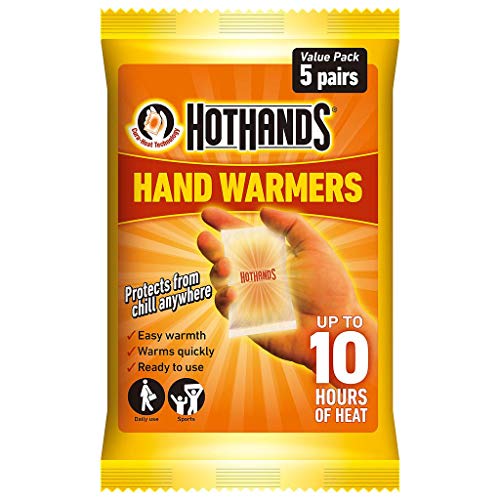 HOTHANDS Hand Warmers Value Pack – Pack total of 20 (10 x 2 sachets) – 10 hours of heat – Air activated – Ready to use, yellow,orange