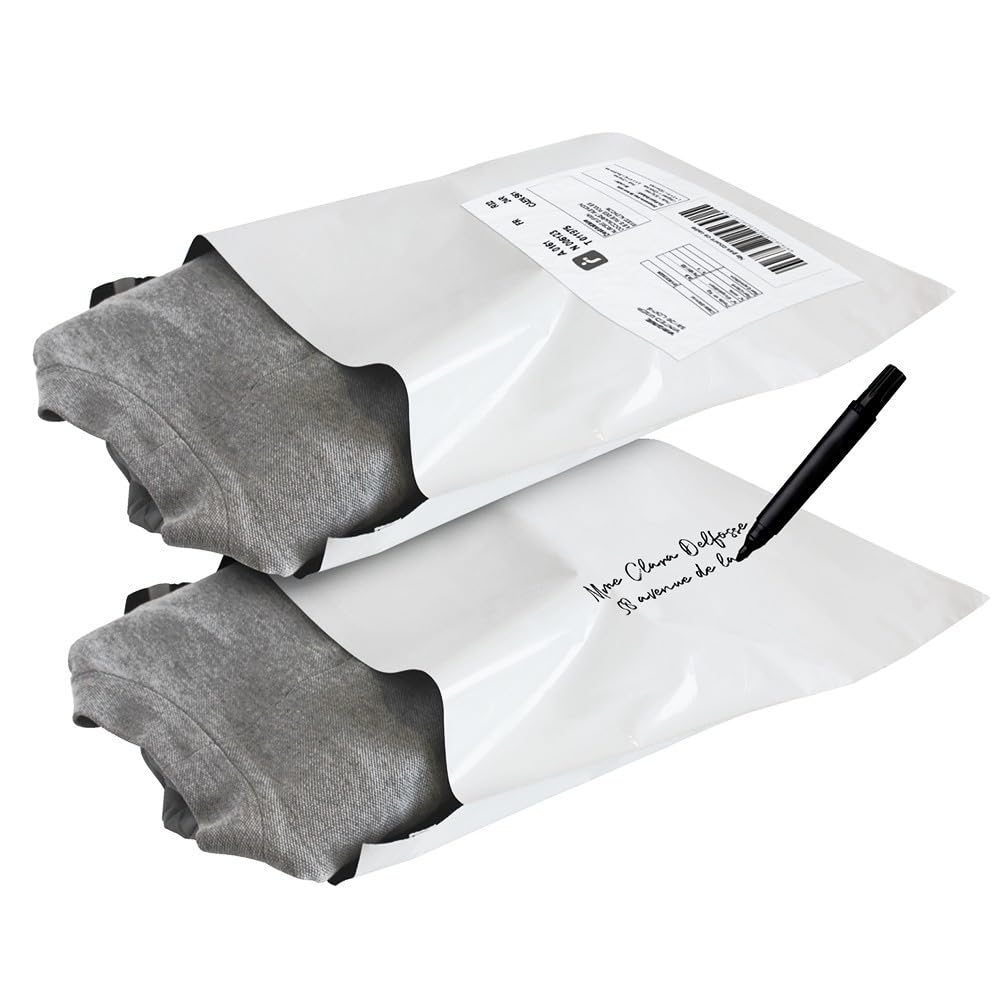 Pack and Move - Lot 120 enveloppes pour expédition - 32 x 42 cm - Fermeture adhésive - Opaques, étanches et indéchirables
