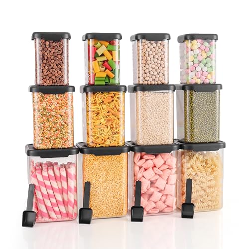 Image of Kitchen Storage Set Of 12 Airtight Containers Set For Kitchen Storage And Containers Box For Pantry Organization And Container For Kitchen Accessories Items & Storage Set of 12-(350ml+650ml+950ml)