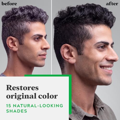 JUST FOR MEN Shampoo-In Color, Hair Color, Real Black H-55 (1 Pack) - image 2