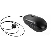 USB Cord Quiet Corded Computer Laptop Tablet with Retractable Cable Gaming Accessory Portable Computer