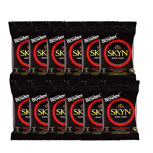 Kit C/ 12 Pacts Preservativo Skyn Texturizado c/ 3 Un Cada