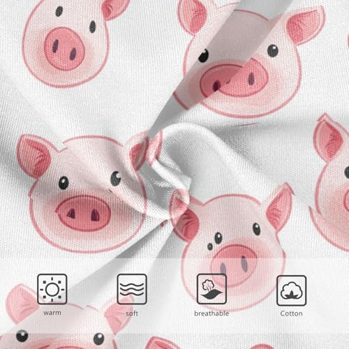 Wusikd Cute Pig Girls' Underwear Cotton Funny Girls Briefs Soft Toddler Underwear 2T3