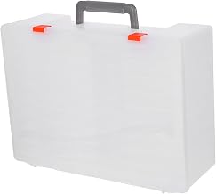 Ipetboom Photo Storage Box Organizer with Handle Large Archival Photo Case Keeper for Craft Supplies and Picture Storage for Home and Studio