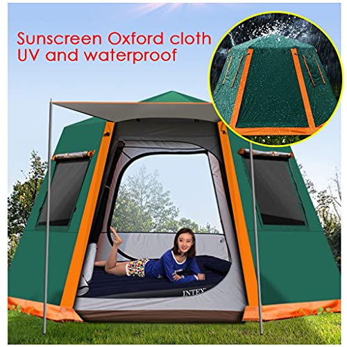 Carpa para Camping YXCKG 3-4 Personas, Ligera, Domo Verde miniatura 2