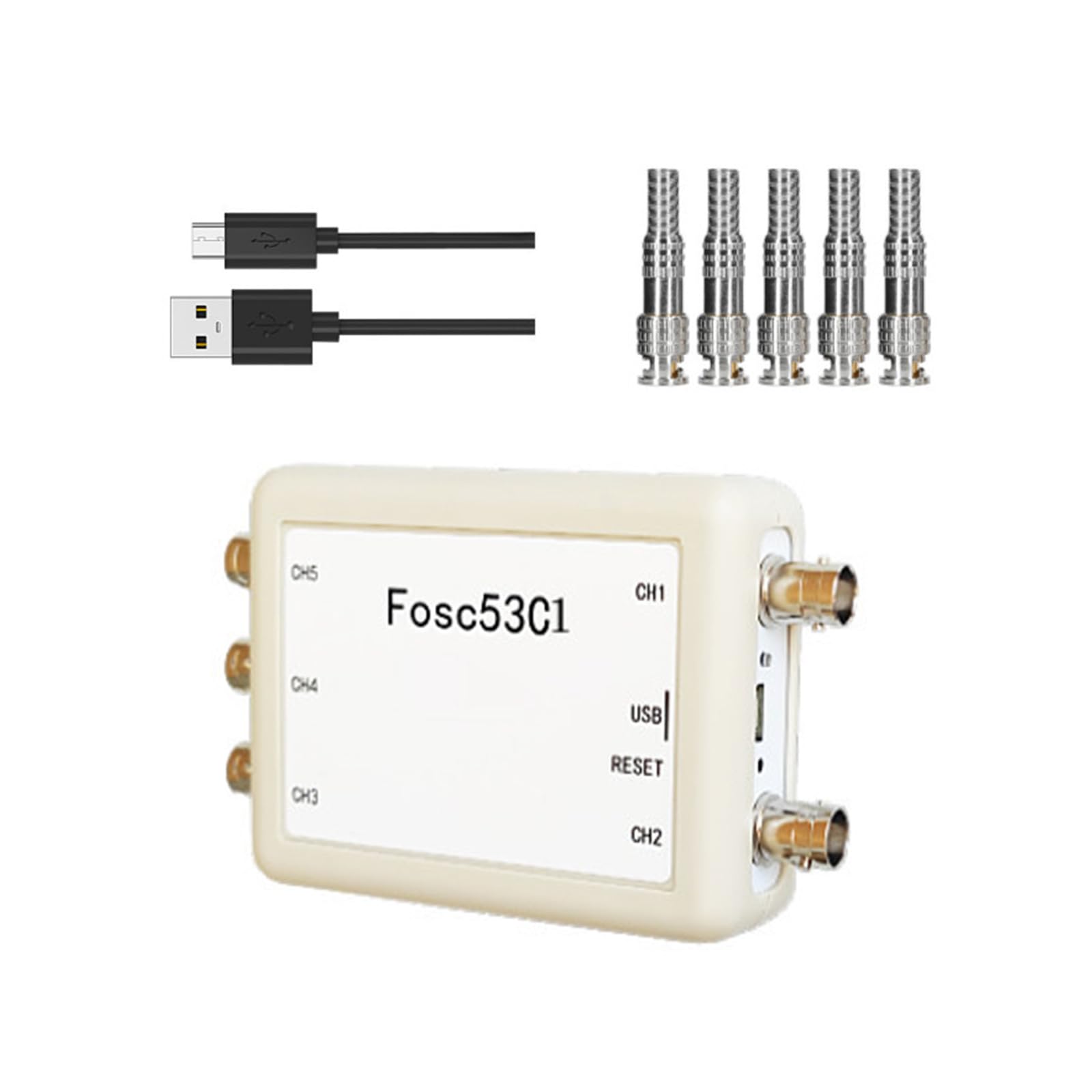Portable Multi-Channel Digital Oscilloscope 1MHz Sampling Rate with Auto Measurement and Data Storage Electrical Device Sampling Rate Temperature Dampness Logger