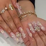 【Styles variés】Nos faux ongles à coller présentent de superbes designs 3D avec des motifs complexes et éclatants, des textures uniques et des effets de superposition. Leur élégante forme cercueil longue sublime non seulement vos doigts, mais crée également un look audacieux et tendance qui reflète parfaitement votre personnalité. Au quotidien ou pour un rendez-vous spécial, ces faux ongles sublimeront votre charme et renforceront votre confiance en vous.