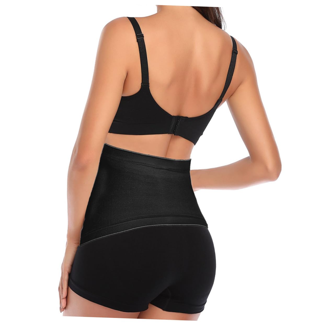 Holibanna Pregnancy Support Band Seamless Breathable Belly Band Waist Wrap for Maternity Women