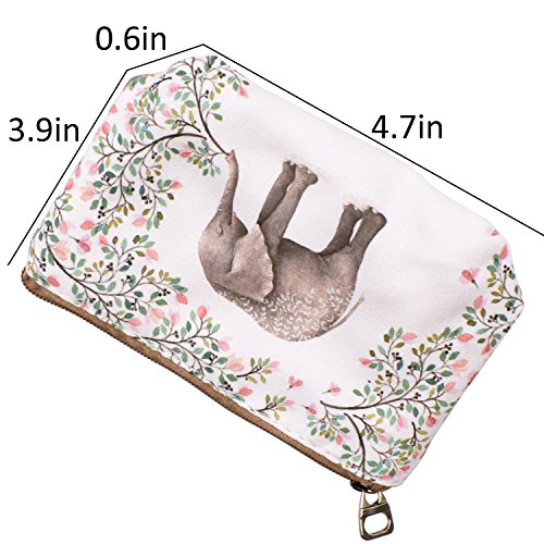 Arrizo Women And Girls Cute Fashion Coin Purse Wallet Bag Change Pouch Key Holder (Forest Elephant) #TOP3