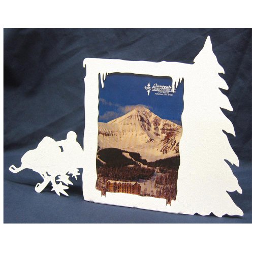 Innovative Fabricators, Inc. Snowmobile 3X5 Vertical Picture Frame (Black)