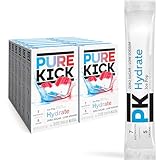 Pure Kick Hydration Singles To Go Drink Mix, Ice Pop, Includes 12 Boxes with 6 Packets in each Box, 72 Total Packets