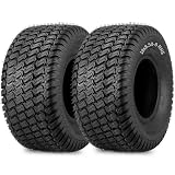 GICOOL 18x8.50-8 Lawn Mower Tire, 18x8.5-8 Tractor Lawnmower Tire, 4 Ply Tubeless Tire, Turf-S Pattern, Set of 2