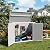 Horizontal Storage Shed Outdoor, Weatherproof Resin Storage Shed with Floor Thickened, Gas Spring, Lockable Doors for Trash Can Storage, Tools, Lawn Mower, for Patio, Grey