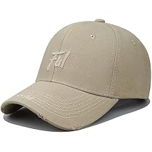 CLAPE Structured Baseball Cap Distressed Cotton Dad Hat Vintage Trucker Hat Curved Brim Snapback Hat Embroidery Ball Caps