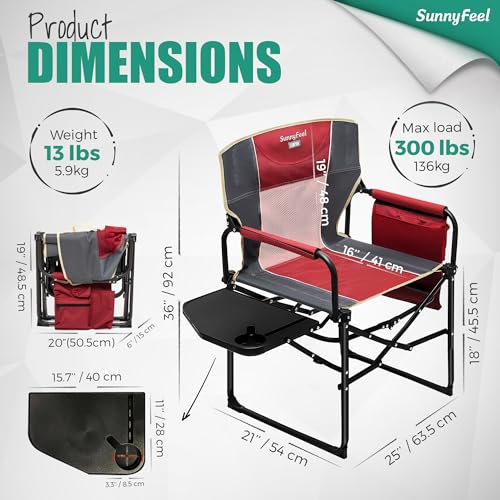 SUNNYFEEL Camping Directors Chair AC3008F の商品画像 2