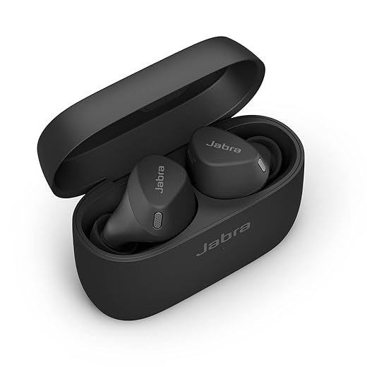 Jabra elite 3 active auricolari in-ear, vestibilità sportiva sicura, cancellazione attiva del rumore (anc), connettività wireless bluetooth, resistenti all'acqua, spotify tap e google fast pair - nero