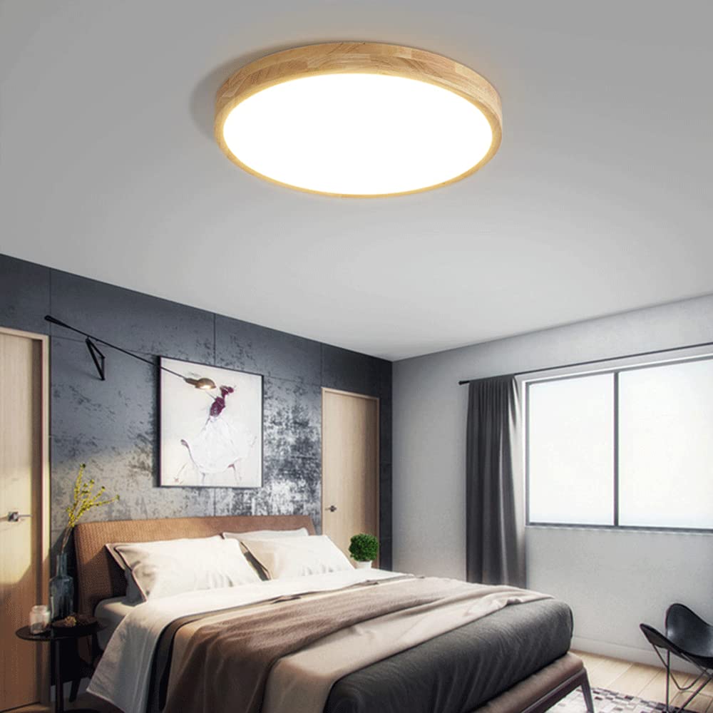 Lampa Sufitowa LED Do Użytku Domowego Wbudowana, Sufitowa Lampa Spłukująca Kreatywnymi Światłami Panelowymi Okrągłe, Ściemnialne Oświetlenie Płaskie Do Kuchni, Sypialni, Salonu I Przedpokoju RCIDOS