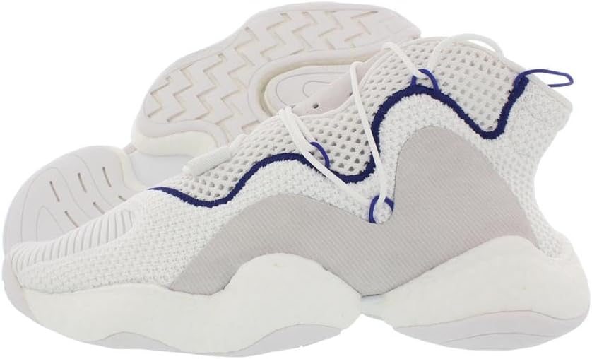 adidas Men's Crazy Byw High Top Sneakers, White/White, 10.5 - Image 5