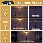 Jyoiat Outdoor Solar Wall Lights - 2 Pack Porch Wall Square Lights with 3 Modes & Motion Sensor Front Fence Lantern Lights for Outside,Backyard,Garage Decorative (2)