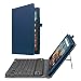 Fintie Keyboard Case for All-New Amazon Fire HD 10 (7th Generation, 2017 Release) - Folio PU Leather Stand Cover with Removable Wireless Bluetooth Keyboard for Fire HD 10.1" Tablet, Navy