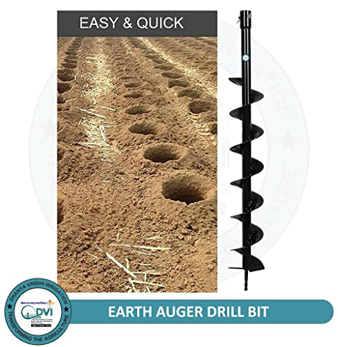 Image of DVI Heavy Duty earth Auger bit Used for Tree PLANTATION, Hole DIGGING (2.5 inchinch Bit)