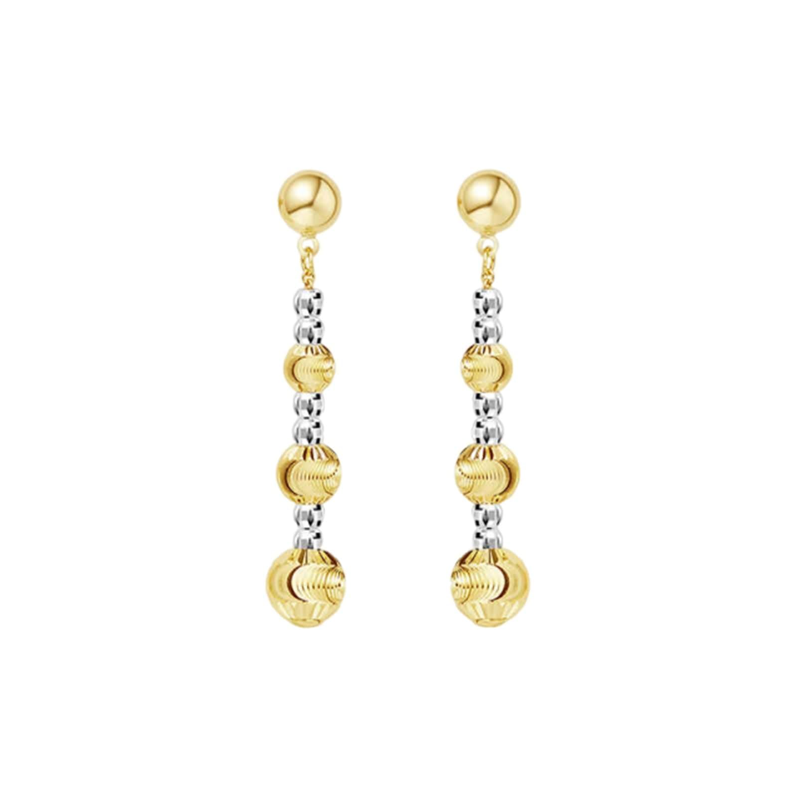 Ohrringe Hochzeit für Damen 9K / 14K / 18K Gold, Perle, Ohrringe Gold Silber Damen