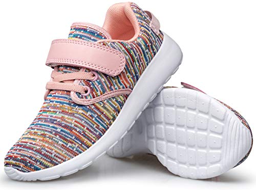 Image of TOEDNNQI Boys Girls Sneakers Kids Lightweight Breathable Strap Athletic Running Shoes for Little Kids /Toddler