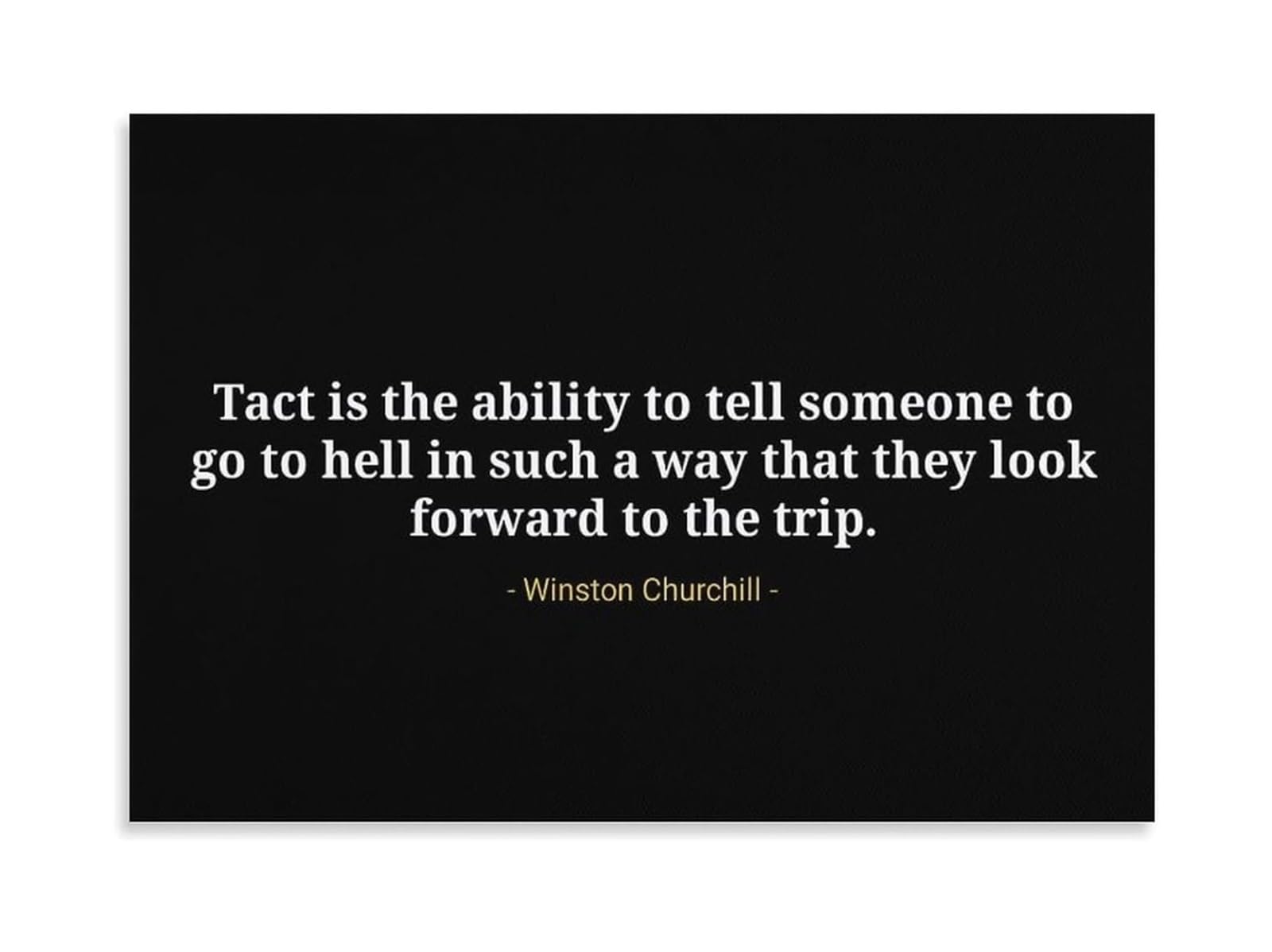 EKFBQBGW For the History Buff & Entrepreneur - Winston Churchill Motivational Quote Canvas, Minimalist Wall-Art for Study, Office, Coffee Shop Framed,12x18inch(30x45cm)