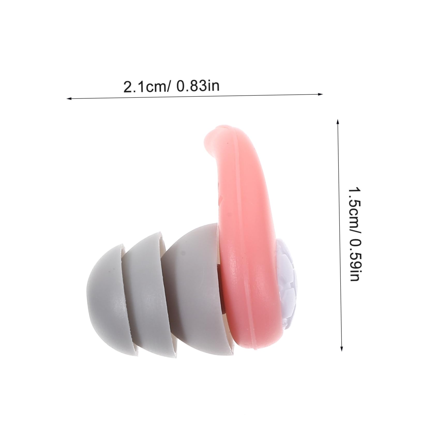 BESPORTBLE Small Silicone Ear Plugs Swimming Ear Plugs for Adults Noise Reduction Water-Resistant Comfortable Fit