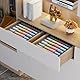 Joyoldelf 2 Stück Aufbewahrungsboxen für Socken und Unterwäsche, 24 Zellen Faltbare Boxen (Faltbox, Drawer Dividers, Schubladen Organizer Stoffboxen zum Aufbewahren von Socken（Grau）