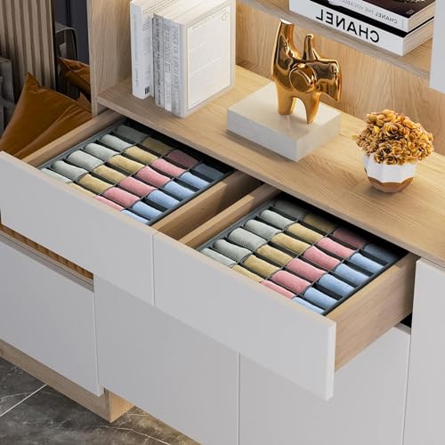 Image of Joyoldelf Pack of 2 Storage Boxes for Underwear and Other Small Accessories
