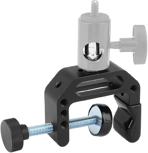 Miniatura 3 de CAMVATE Abrazadera en C robusta con puntos de montaje de tornillo de rosca macho y hembra de 1/4" y 3/8" (tipo universal) - 2474