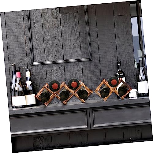 2 Soportes elegantes para botellas de vino miniatura 7