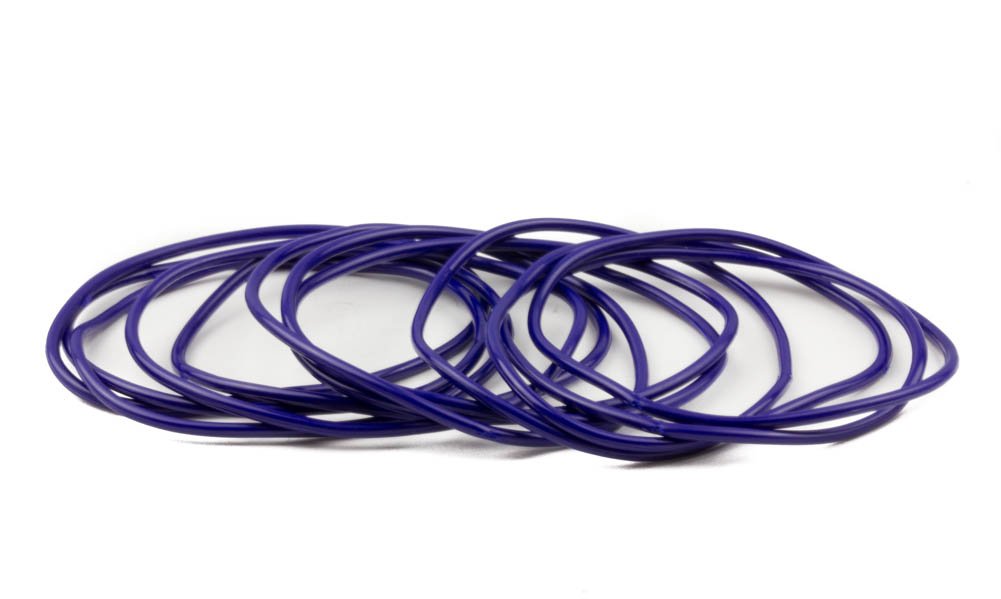 Mytoptrendz Girls Neon Navy Blue Gummy Band Mytoptrendz® 'S Jelly Bracelets Rubber Gummy Shag Bands Bracelet Bangle Wristband Navy Blue 12 Piece Bangle Set