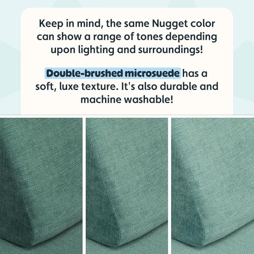 Image of Nugget - The Original Play Couch for Kids - Modular Foam Children's Sofa for Playroom, Imagination, & Creative Open Ended Play - Washable & Convertible Playroom Furniture, Seamonster