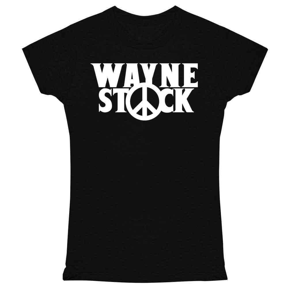 Wayne Stock Funny Retro 90s Movie Graphic Tee T Shirt for Women