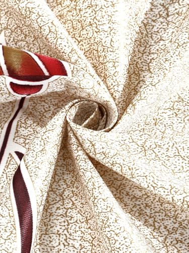 Image of Home Sizzler 1 Piece Stylized Tulip Grommet Polyester Window Curtain - 5 Feet, Maroon