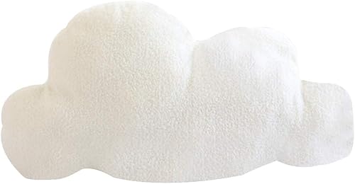 Miniatura 9 de EKDJKK Almohadas de nubes, almohadas blancas con forma de nubes encantadoras, cojín para descansar en la cintura, cojín de lectura, cojín de