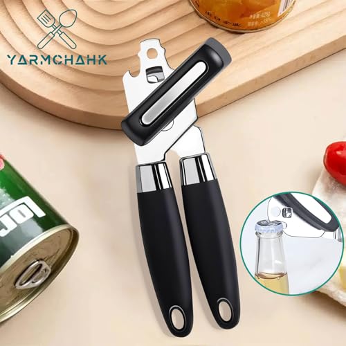 Yarmchahk Multifunctional Stainless Steel Manual Can Opener and Bottle Opener, Heavy Duty - image 2
