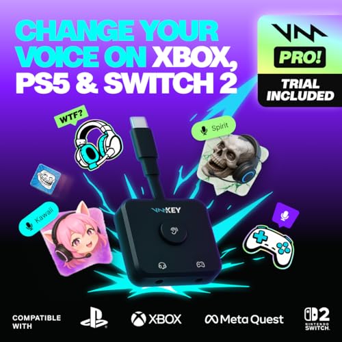Key - VMKey Real-Time AI Voice Changer and Soundboard for Gaming Consoles (Compatible with PS5, PS4, Xbox, SWITCH2) - Image 3