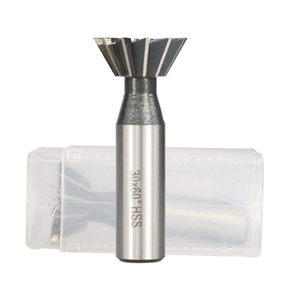 Fresas 30mm 45/60 grados HSS Fresa de cola de milano Fresa CNC Fresadora de cola de milano Brocas para fresado de madera/metal Fresas de extremo de cola de milano-45_y_60