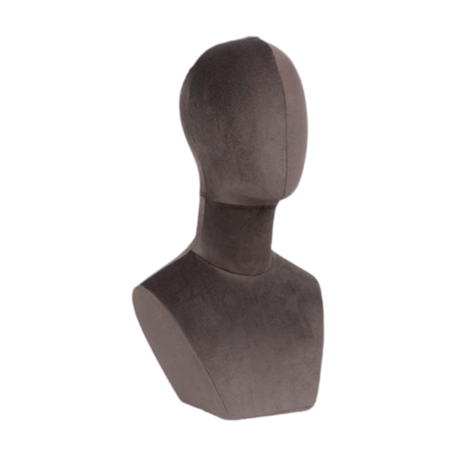 SECRET DESIRE Wig Display Model Head Necklace Display Stand Mannequin Head for Hat Wig Cap Brown|Makeup Box For Storage|Make Up, Cosmetic, Skincare Organiser For Women|-image-18