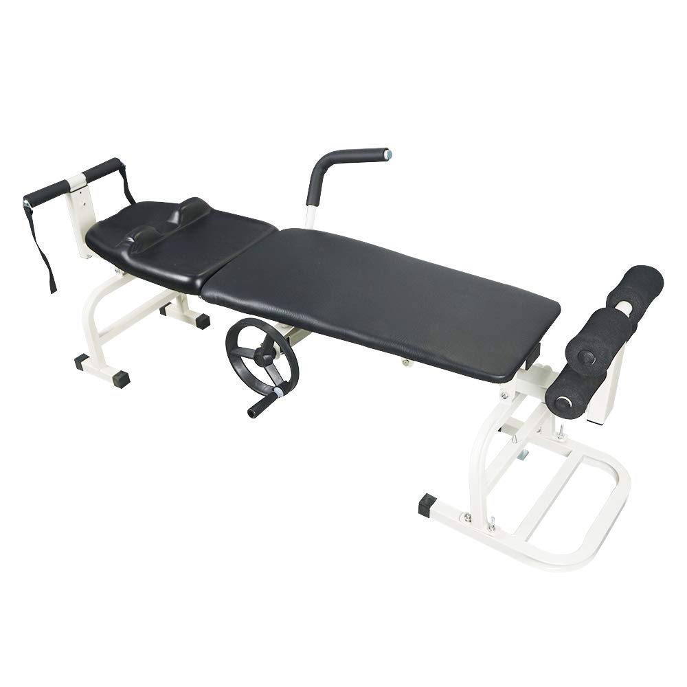 Generico Lettino da Massaggio Portatile per trazione cervicale e Lombare, Dispositivo per Stretching del Corpo - Lettino terapeutico Pieghevole per Spa e Trattamento di Tatuaggi facciali