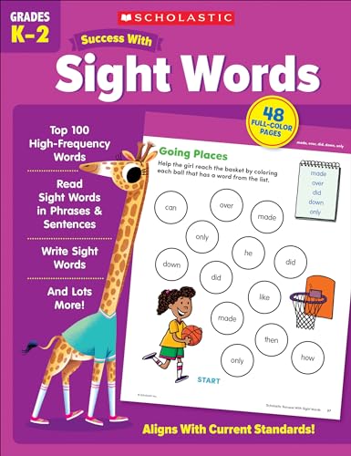 Scholastic Success with Sight Words Workbook