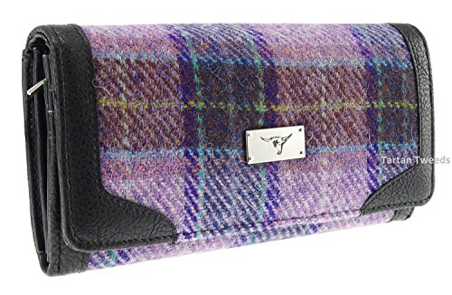 Harris Tweed LB2000 Porte-monnaie long pour femmes - - Pale Pink COL34,
